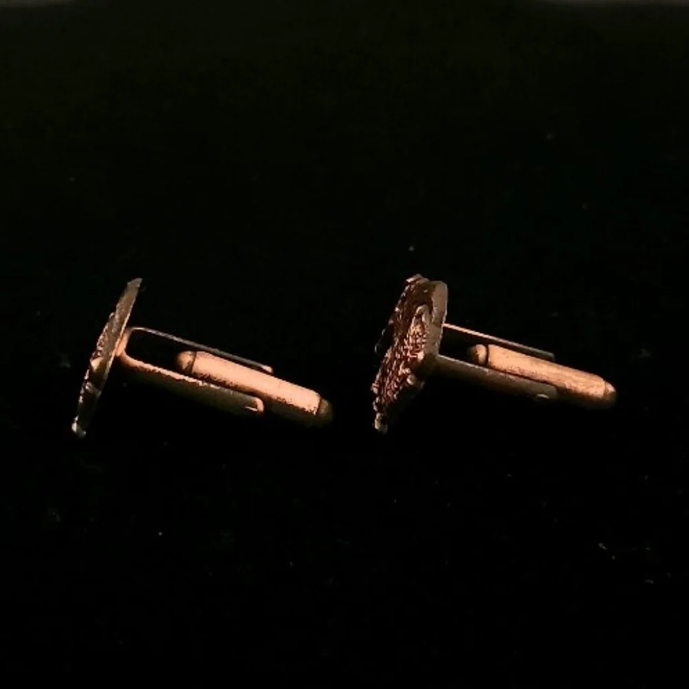 Vintage Copper Buffalo Cuff Links